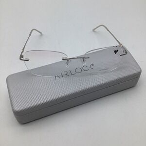 Airlock Pure Forever 202 046 Silver Rimless Eyeglass Frames 52-18-135 NEW